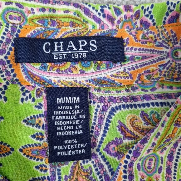 Chaps EST 1978 Women's Print Shirt Size M - Picture 9 of 12